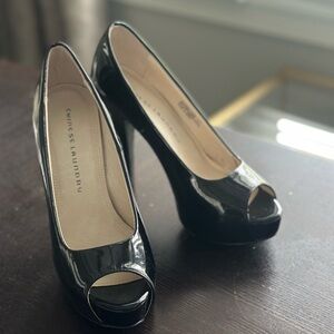 Chinese Laundry Black Peep Toe Heels